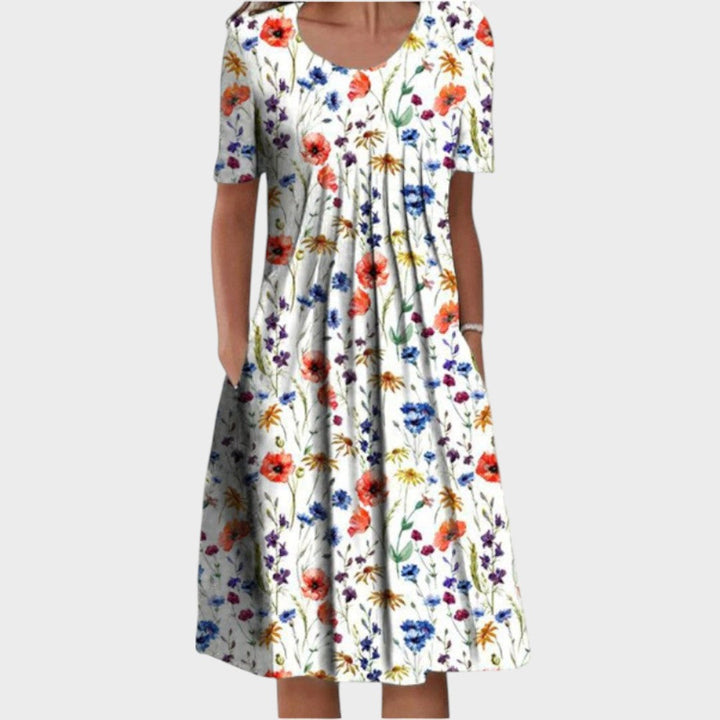 Valéria | Frayed Floral Dress