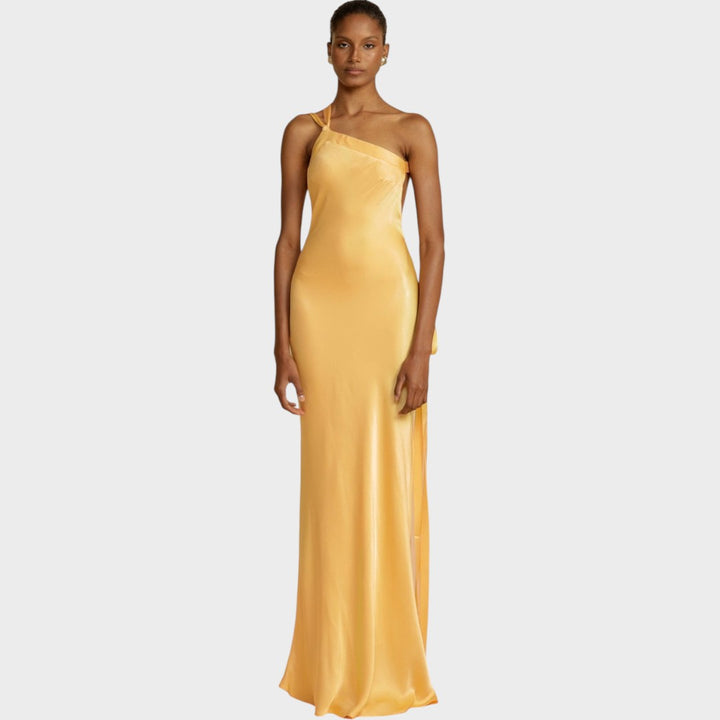 Muriel | Long Satin Dress