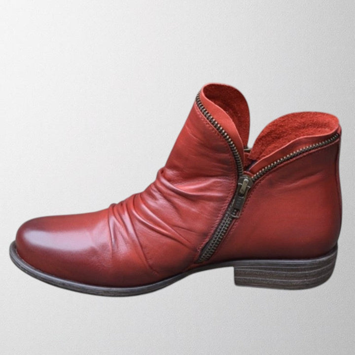 Lisa | Brown Block Boots — view 4
