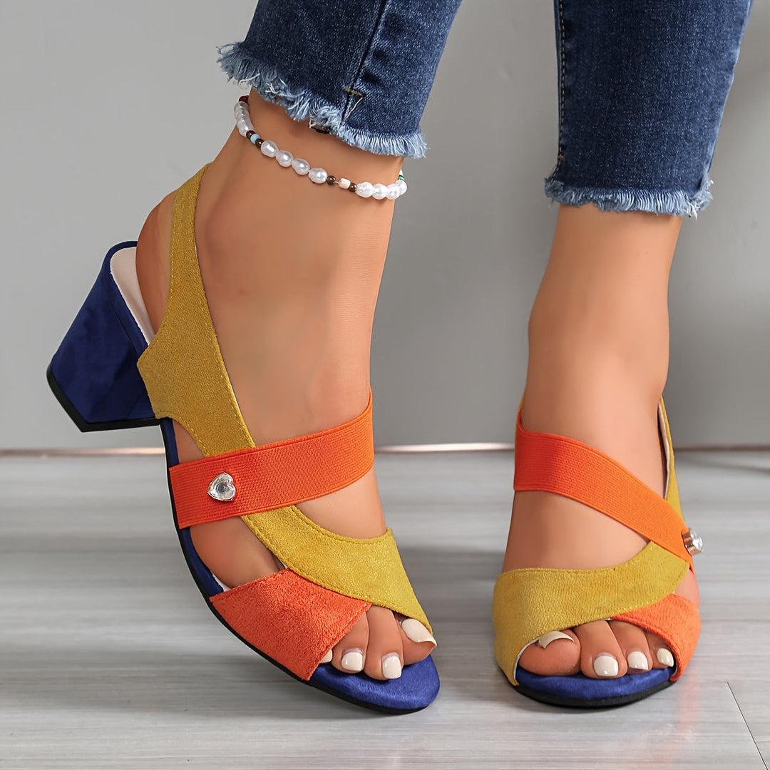 Lucia | Block Heel Cushioned Heels — view 4