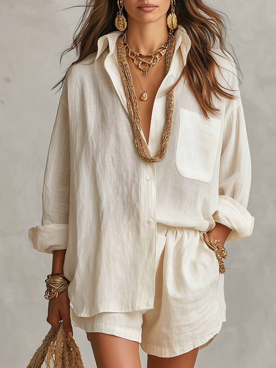 Maddison | Cream Off-Shoulder Knit Set