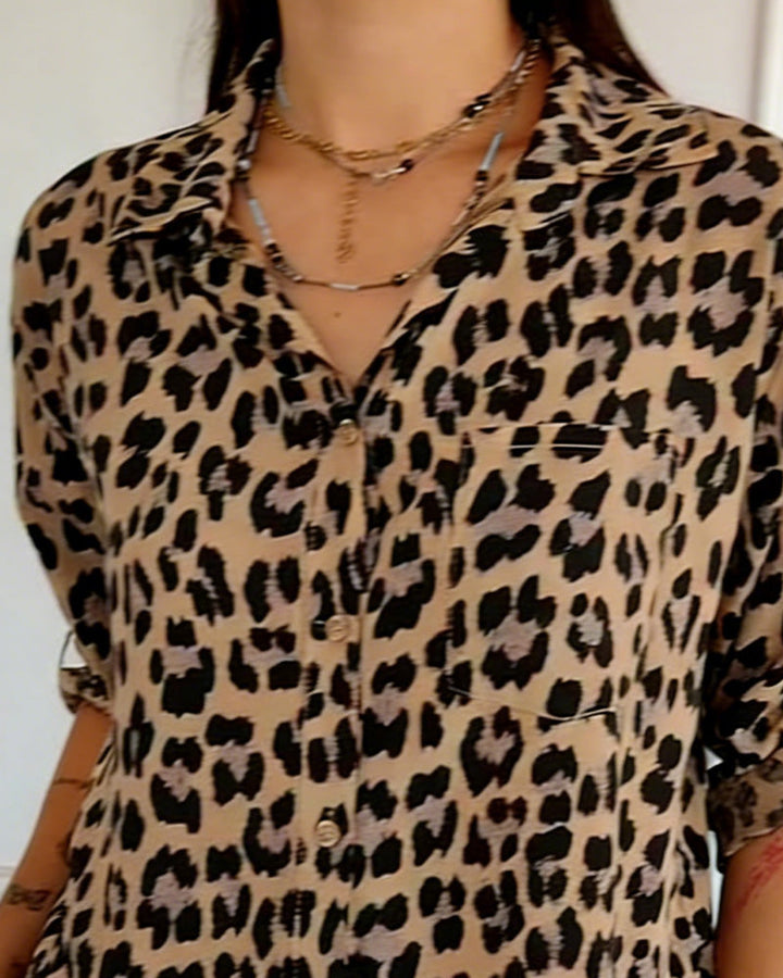 Susan | Leopard Print Blouse — view 4