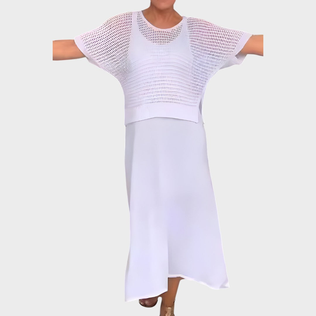 Liza | Dress with Knit Top