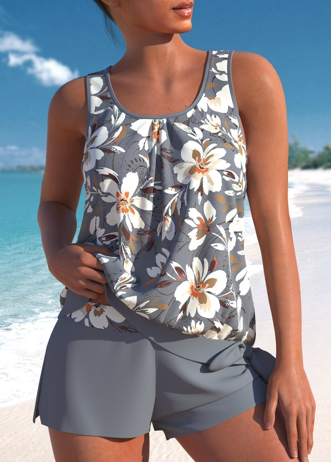 Helena | Stylish Floral Tankini Set Women — view 5