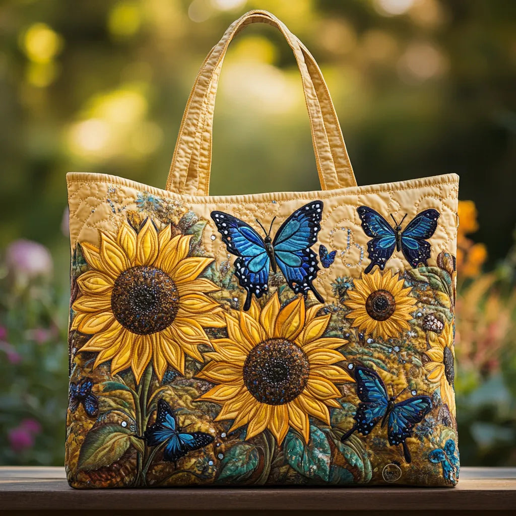 Artisanal | Bag - Sunflowers and Blue Butterflies