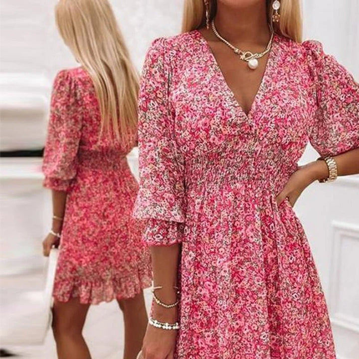 Thessaly | Elegant Floral Maxi Dress
