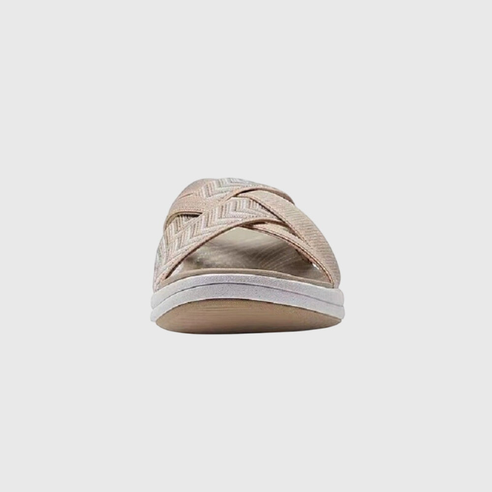 Jade | Brown Classic Comfort Sandals — view 3