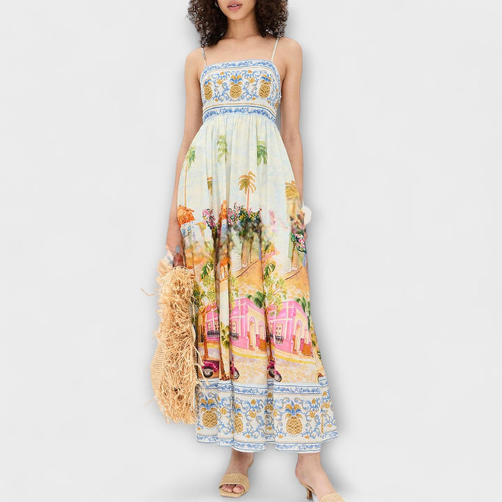 Lumen | Multicolored Maxi Dress Aracati