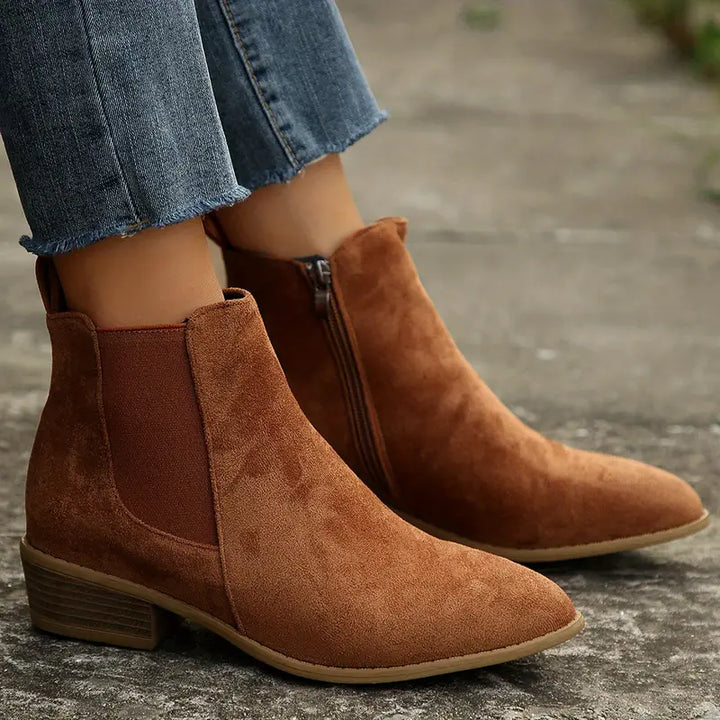Anica | Black T-Strap Boots — view 3
