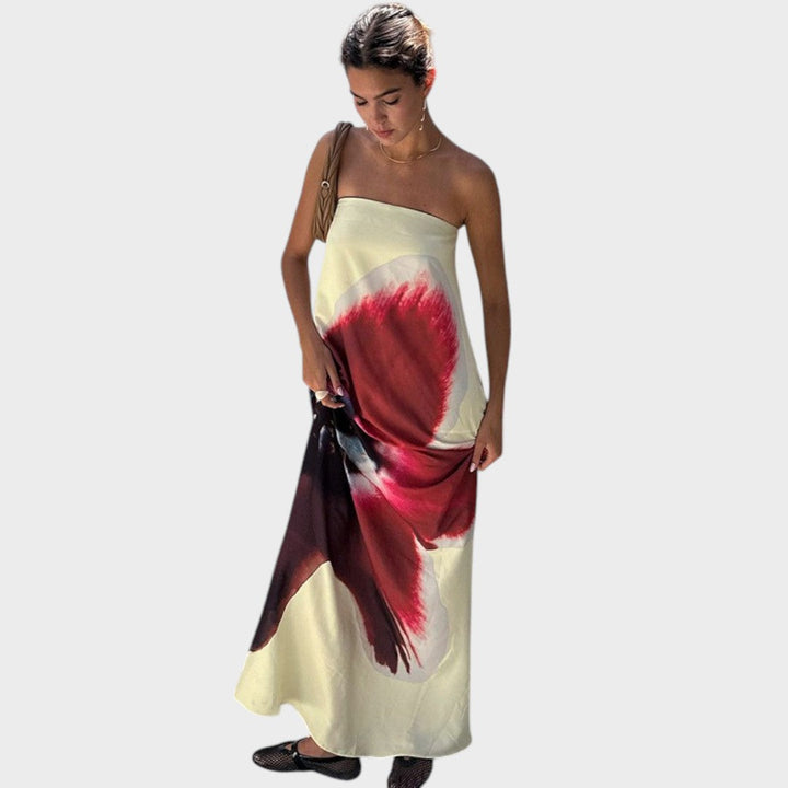 Flower | Backless Dress with Adjustable Buckle