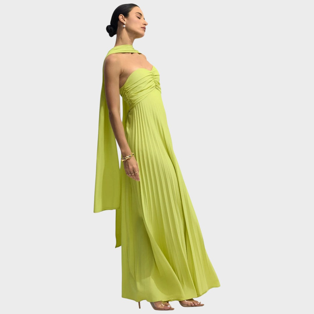 Rosalía | Strapless Pleated Dress