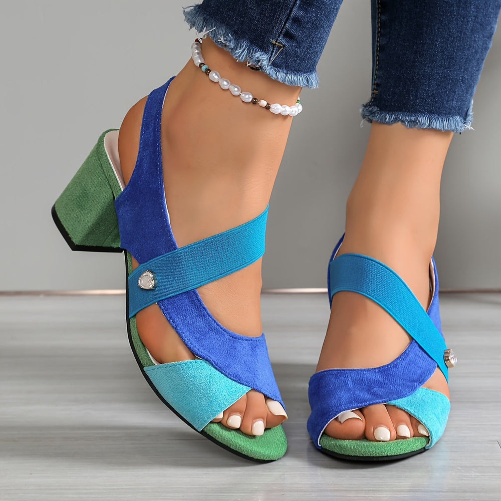 Lucia | Block Heel Cushioned Heels — view 2