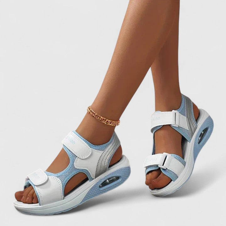 Rhea | Brown Low Comfort Sandals — view 6