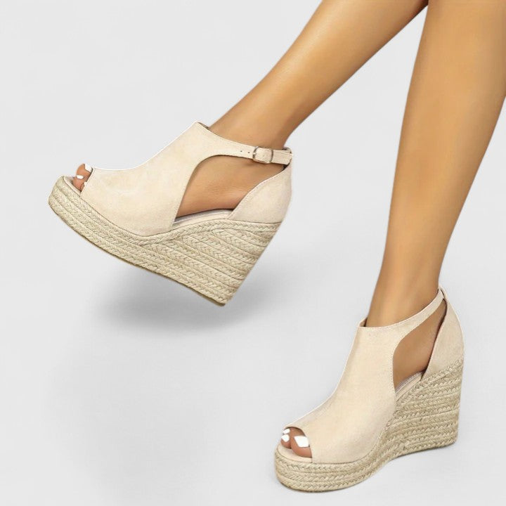 Tahliah | Camel Cushioned Heels — view 5