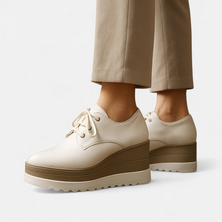 Chiara | Platform Square Toe Heels — view 7