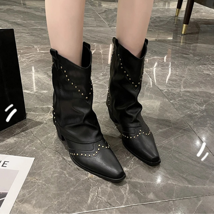 Sierra | Studded Western Boots — view 3