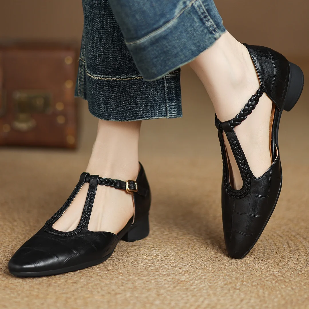 Vivienne | Brown Mary Janes — view 5