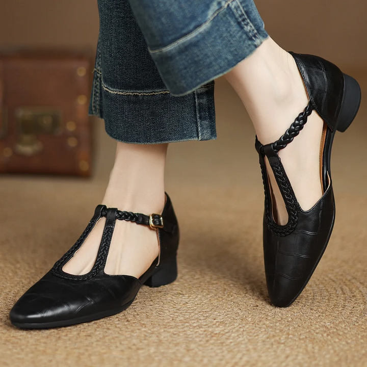 Vivienne | Brown Mary Janes — view 5