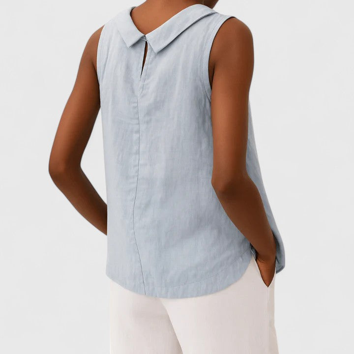 Grace | Elegant Top with Roll Collar