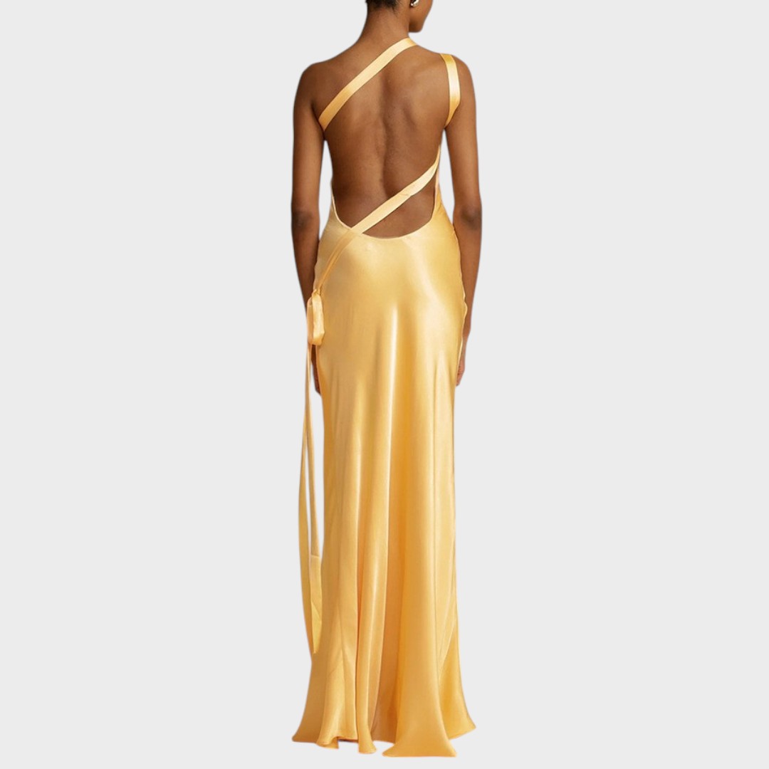 Muriel | Long Satin Dress