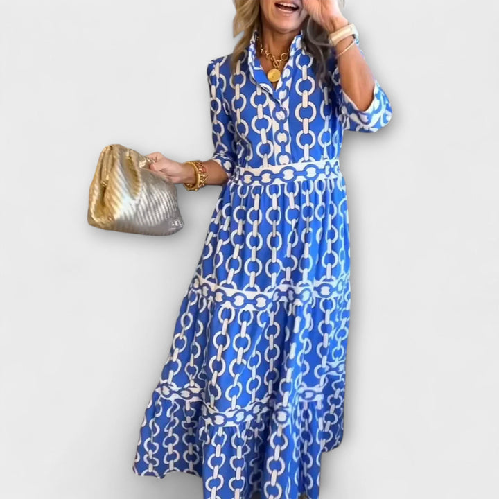 Jude | Midi Dress with Three-Quarter Sleeves