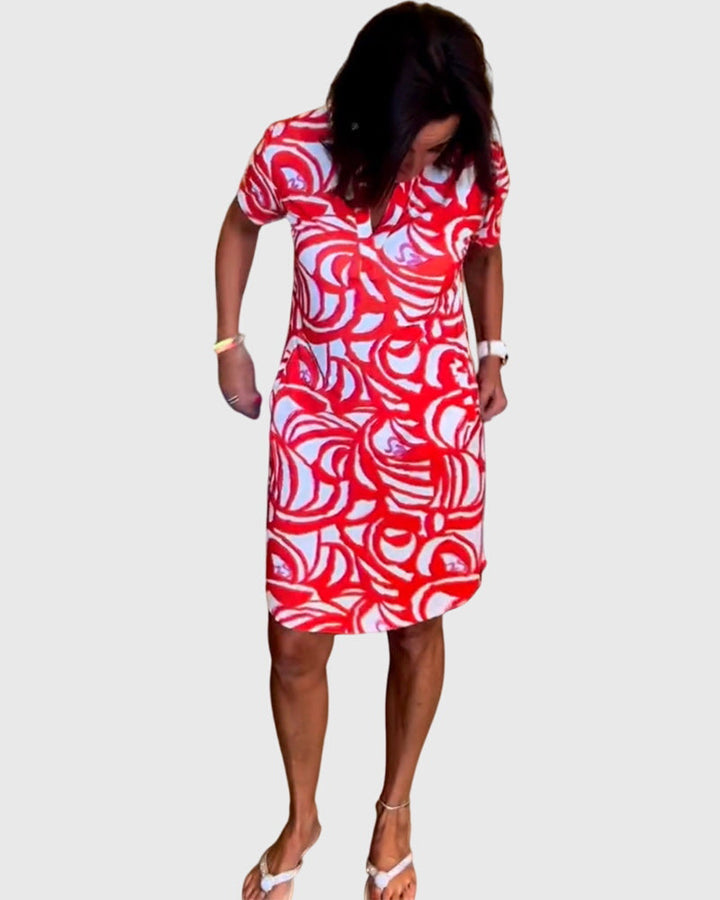 Elle | Black Elegant Midi Dress — view 8