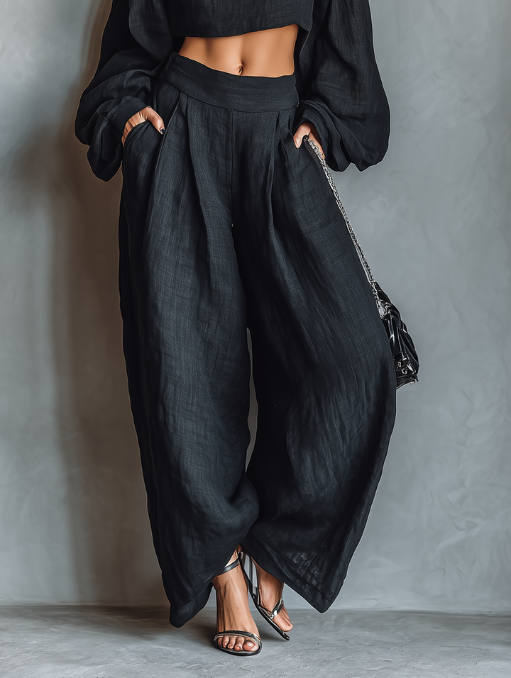 Layla | Strapless Linen-Look Set — view 7