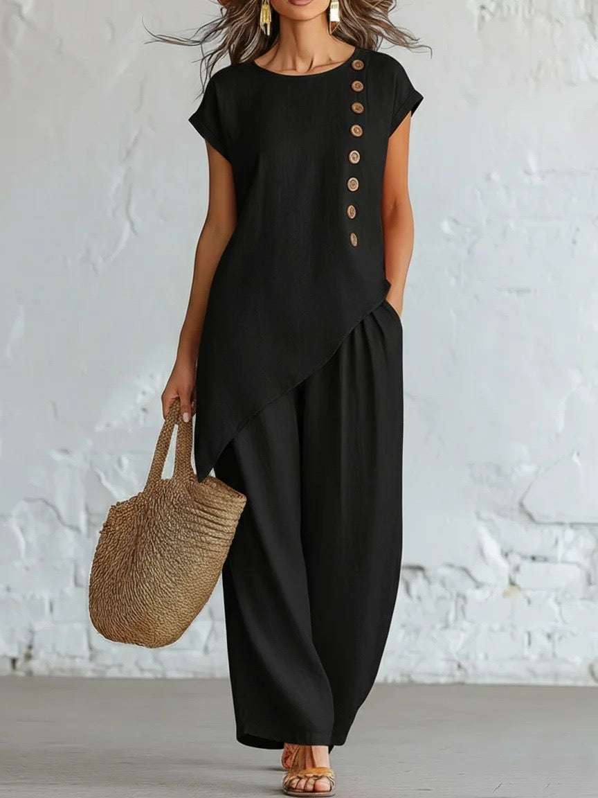 Ravenna | Black Lace Two-Piece Set