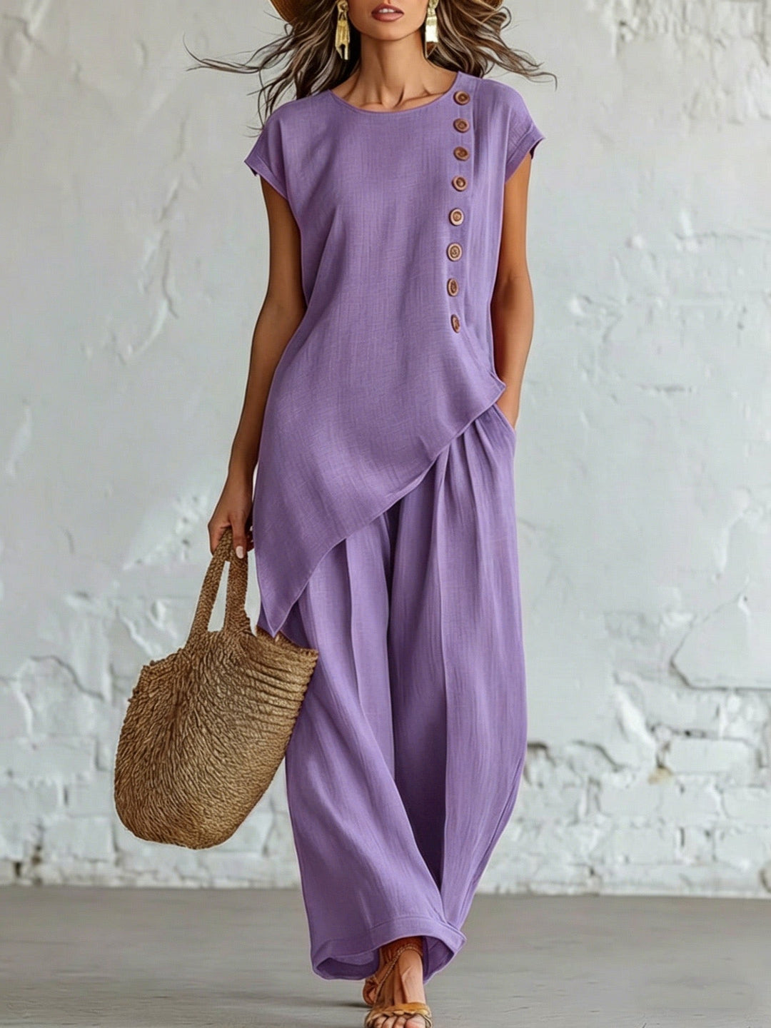 Amaranth | Purple Lace Two-Piece Set