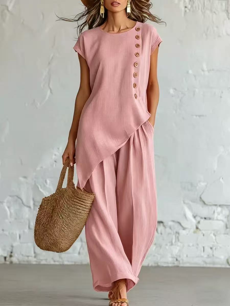 Rosalind | Pink Lace Two-Piece Set