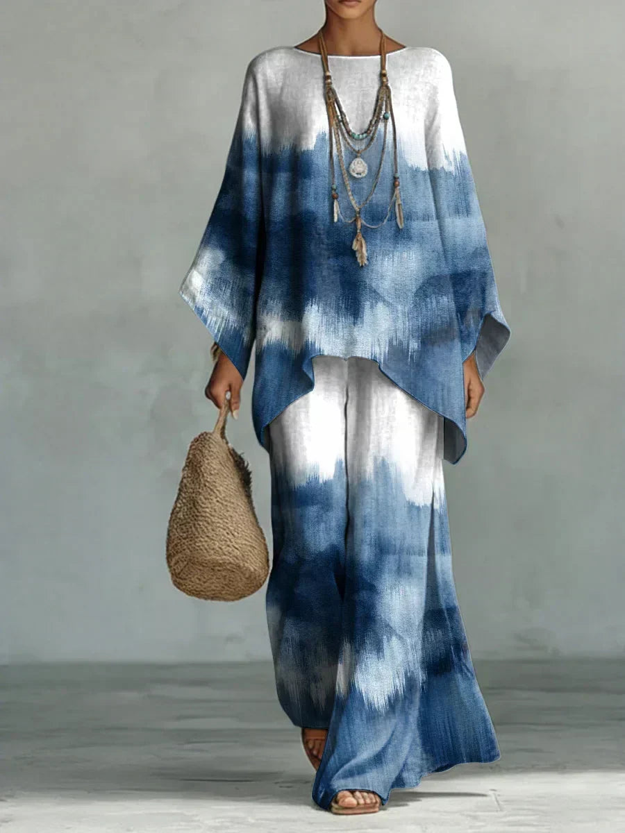 Isaline Set | Blue Striped Comfort Set