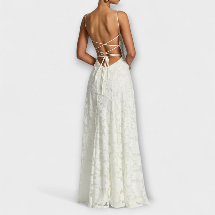 Emberly | Elegant Jacquard Maxi Dress