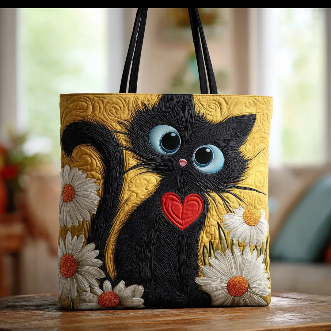 Artisanal | Bag - Black Cat with Daisies