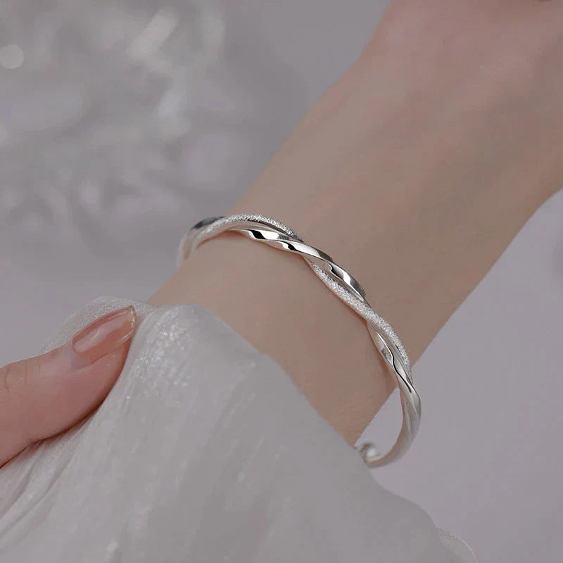 Rosalind | Braided Silver-Tone Bracelet