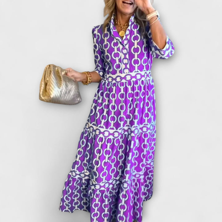 Jude | Midi Dress with Three-Quarter Sleeves