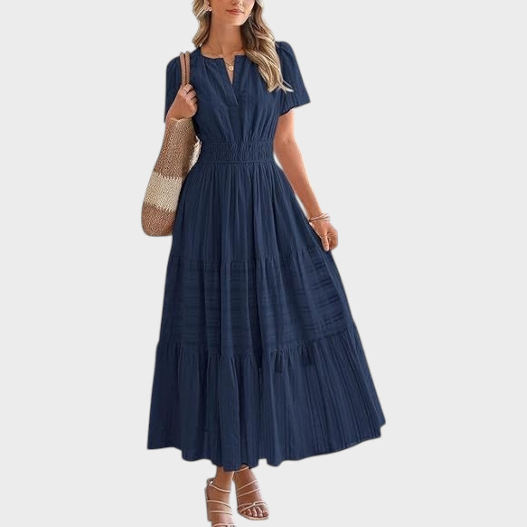 Zaza | Long Dress with Elastic Waist