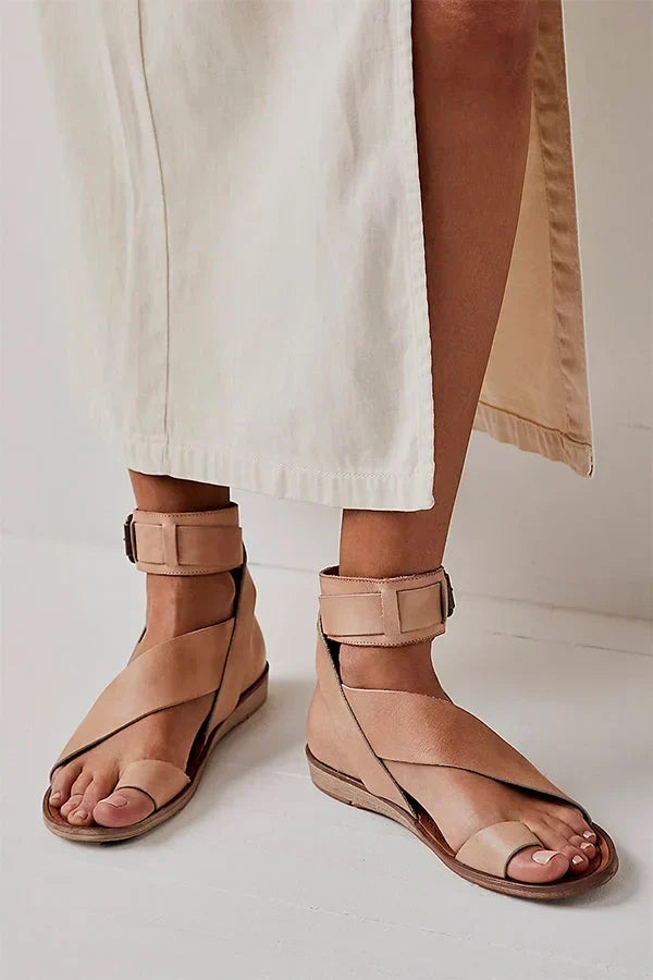 Xola | Brown Low Comfort Sandals — view 3