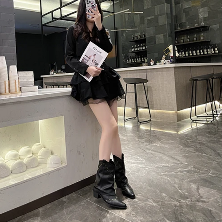 Sierra | Studded Western Boots — view 4