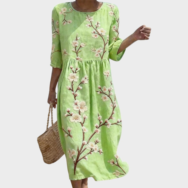 Caroline | Casual Elbow-Sleeve Dress