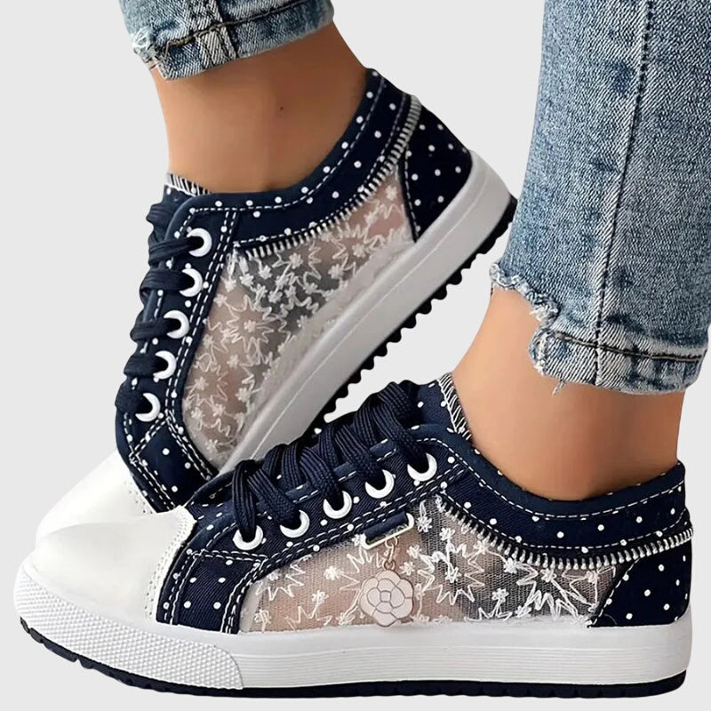 Elena | Camel Low Comfort Sneakers — view 6