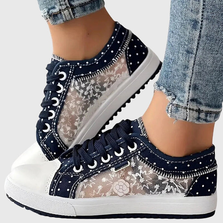 Elena | Camel Low Comfort Sneakers — view 6