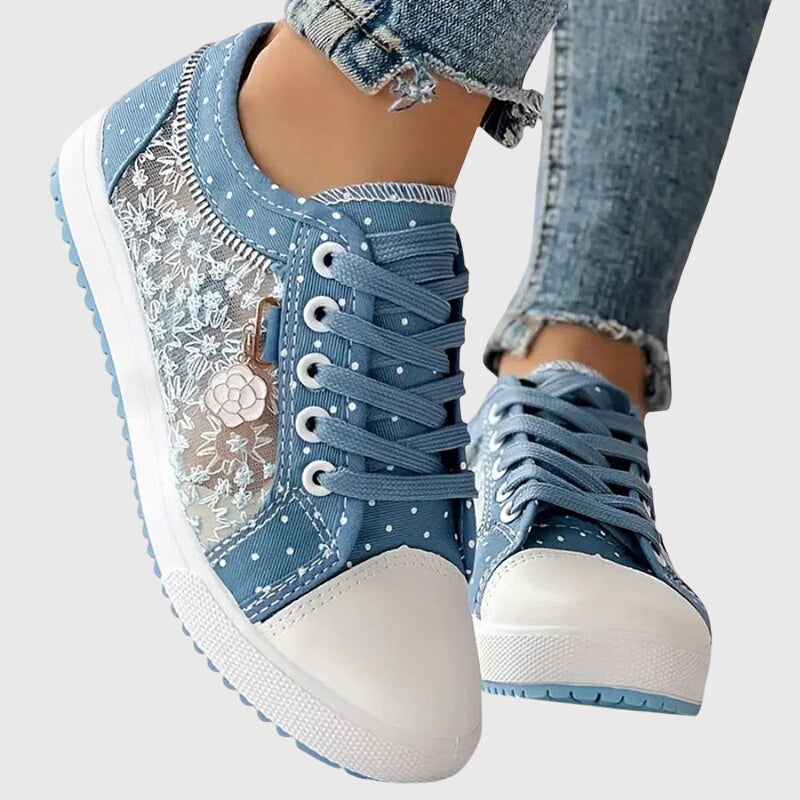 Elena | Camel Low Comfort Sneakers — view 5