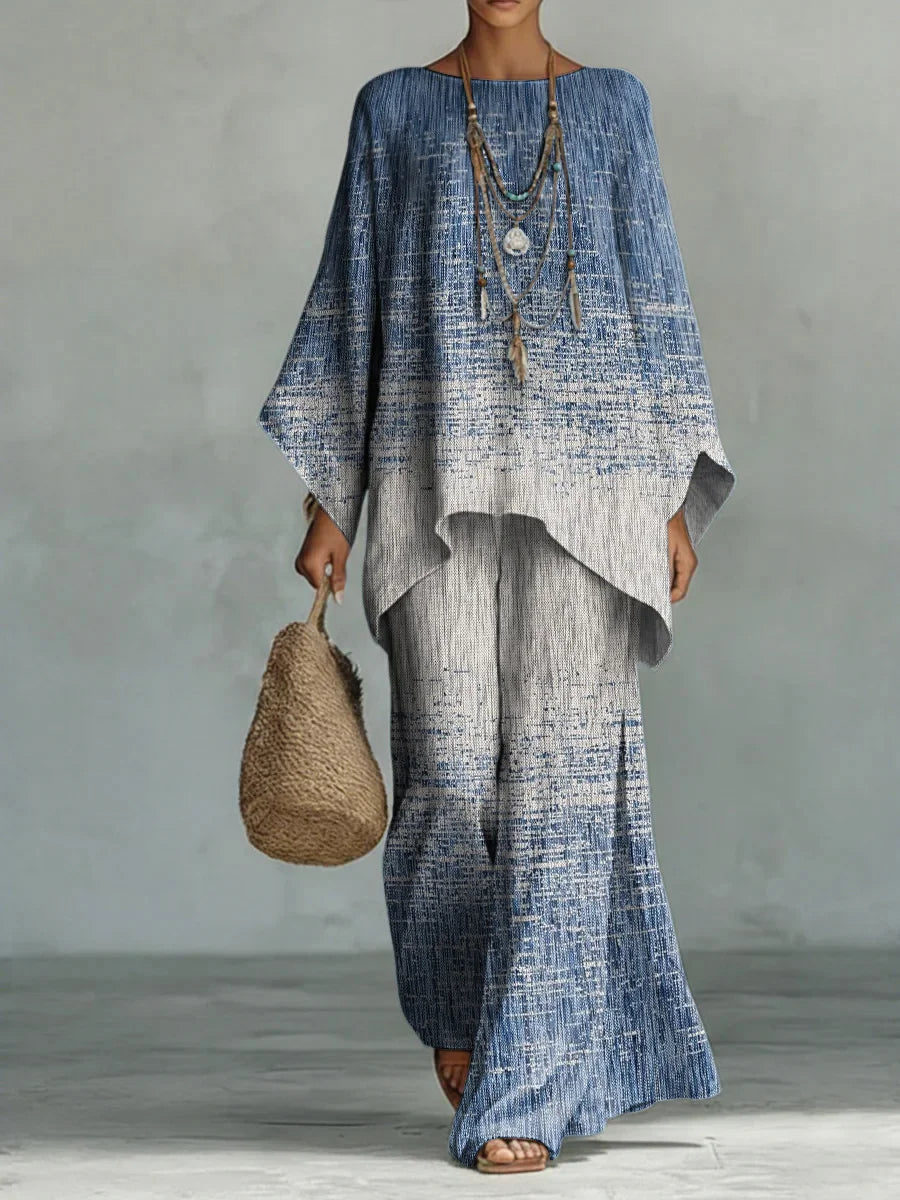 Sophie Set | Blue Botanical Comfort Set