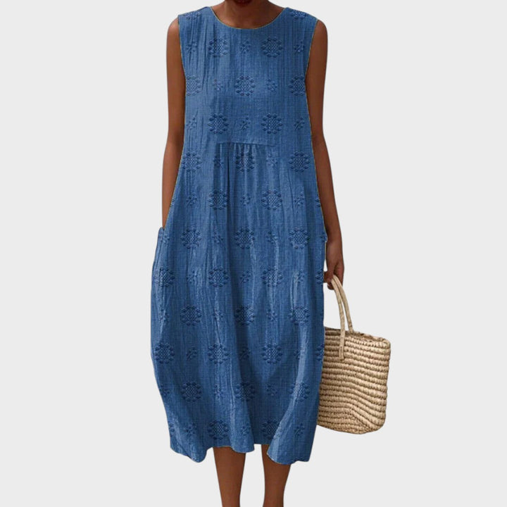 Alina | Elegant Sleeveless Dress with Pockets