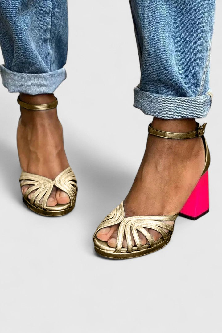 Noelyrah | Ankle Strap Open Toe Heels