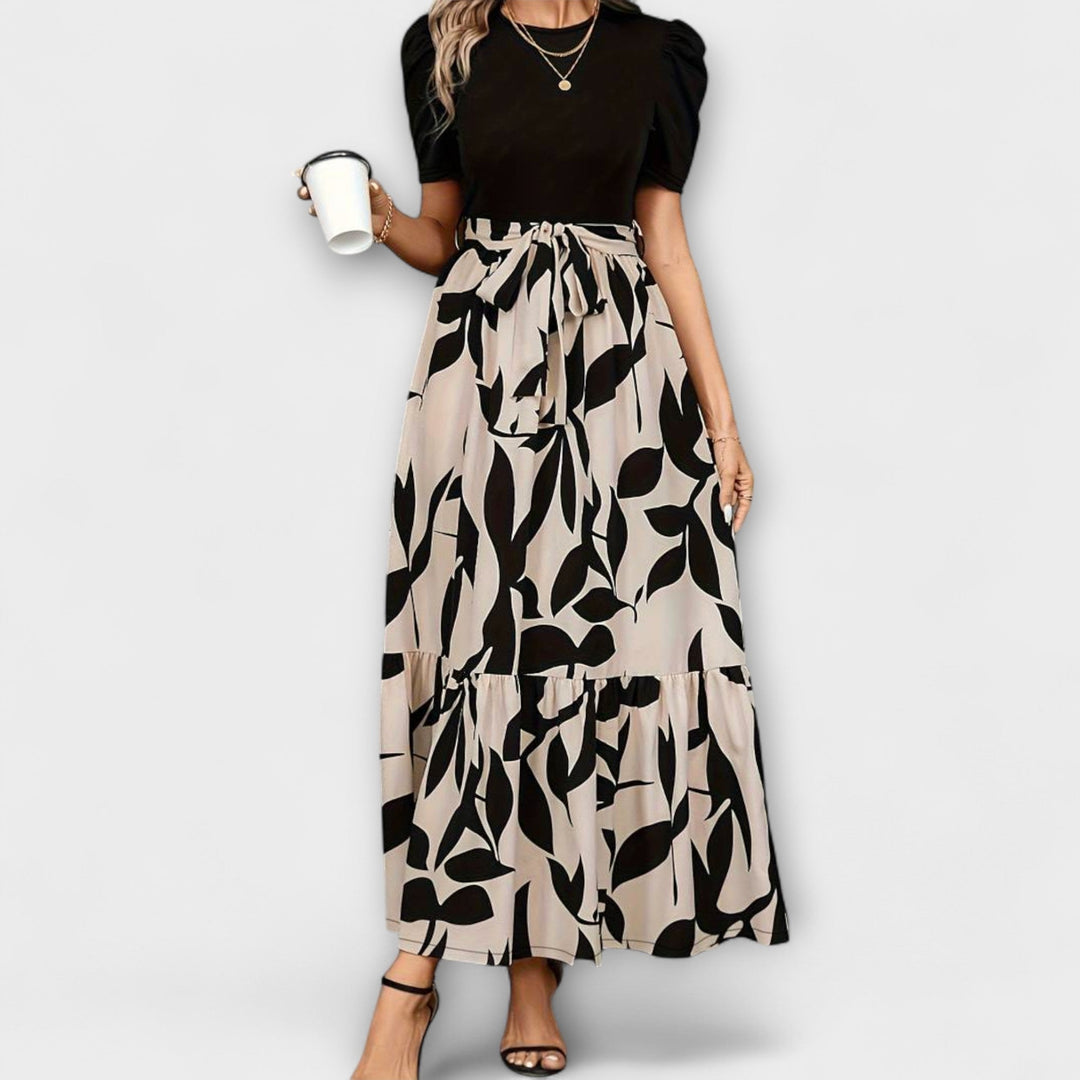 Luna | Summer Dresses with Floral Patterns and Round Neckline