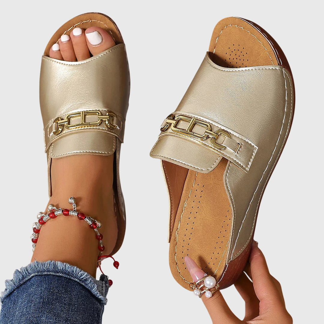 Kimberly | Nude Classic Comfort Sandals — view 4