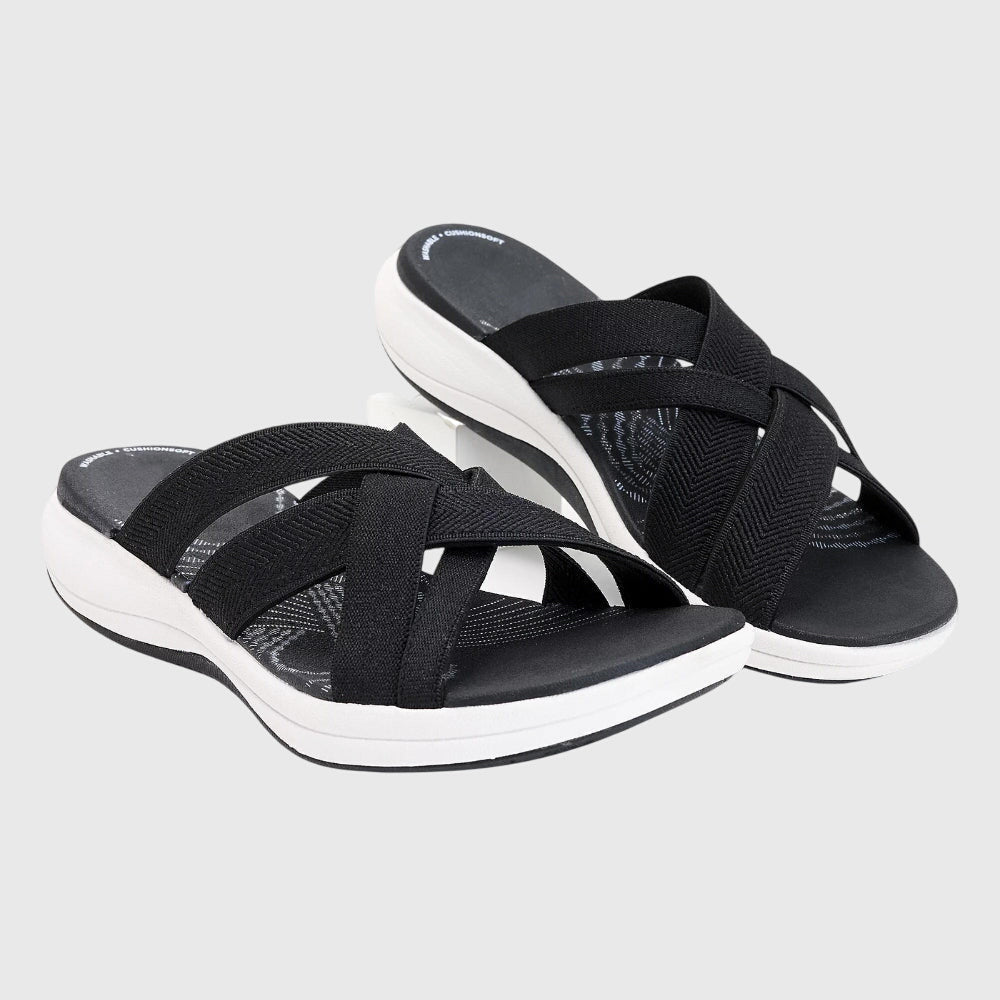 Jade | Brown Classic Comfort Sandals — view 2