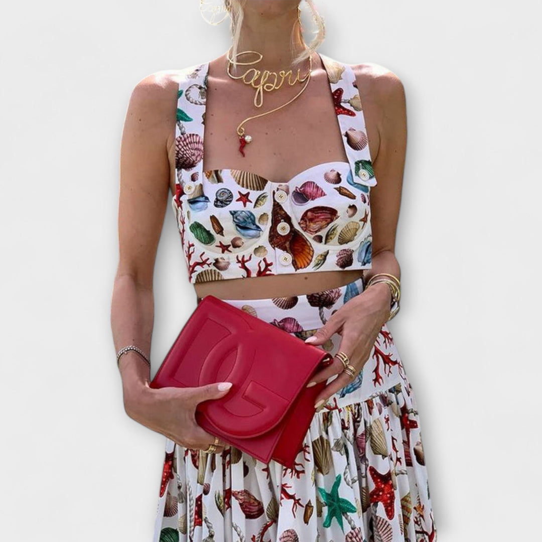 Heather | Stylish Two-Piece Skirt Set