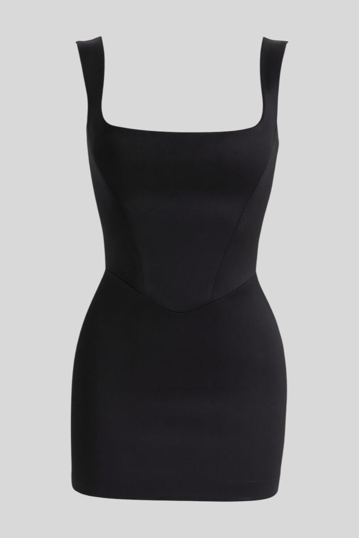 Amara Mini | Black Mini Dress — view 4